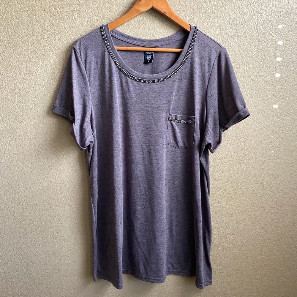 Purple Gray Tee